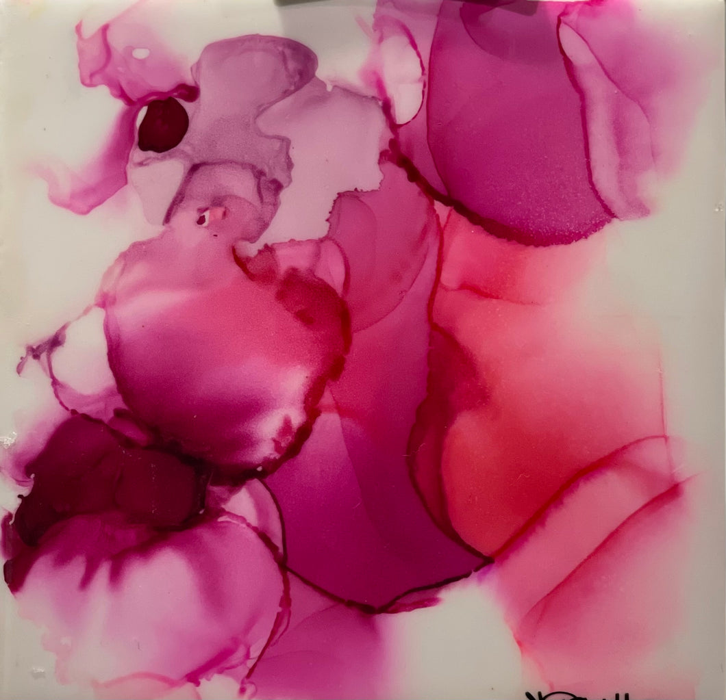 Alcohol Ink on Tile #5
