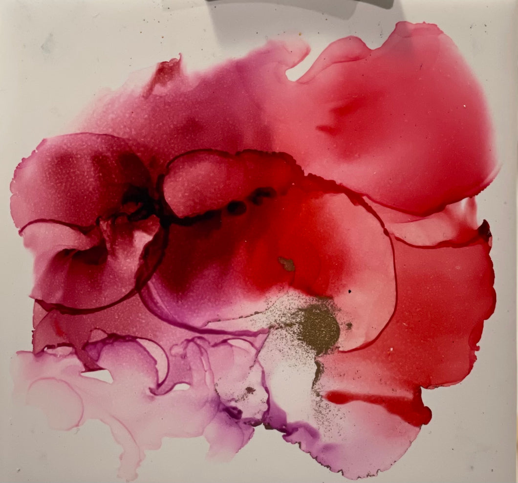 Alcohol Ink on Tile #4